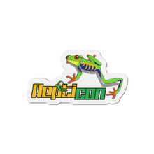 Load image into Gallery viewer, Repticon Die-Cut Magnets w/ Red-Eyed Tree Frog
