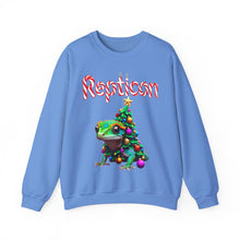 Load image into Gallery viewer, Repticon Unisex Heavy Blend™ Crewneck Sweatshirt w/ Crested Gecko Christmas Tree
