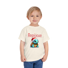 Load image into Gallery viewer, Repticon Toddler Short Sleeve Tee w/ Tortoise Santa
