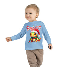 Load image into Gallery viewer, Repticon Toddler Long Sleeve Tee w/ Amphibian Santa
