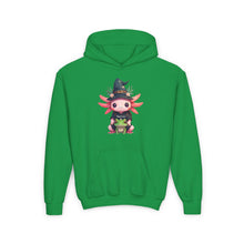 Load image into Gallery viewer, Repticon Youth Heavy Blend Hooded Sweatshirt w/ Axolotl
