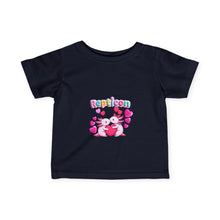 Load image into Gallery viewer, Repticon Infant Fine Jersey Tee w/ Valentine Axolotls
