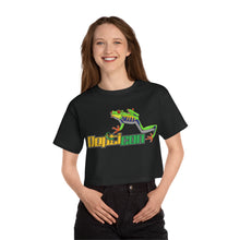 Load image into Gallery viewer, Repticon Champion Women&#39;s Heritage Cropped T-Shirt w/ Red Eyed Tree Frog
