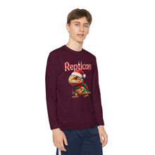 Load image into Gallery viewer, Repticon Youth Long Sleeve Competitor Tee w/ Bearded Dragon Santa
