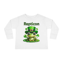 Load image into Gallery viewer, Repticon Toddler Long Sleeve Tee w/ Frog
