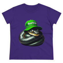 Load image into Gallery viewer, Repticon Women&#39;s Midweight Cotton Tee w/ Black Python
