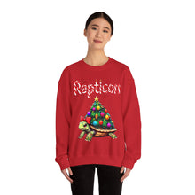 Load image into Gallery viewer, Repticon Unisex Heavy Blend™ Crewneck Sweatshirt w/ Tortoise Christmas Tree
