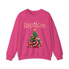 Load image into Gallery viewer, Repticon Unisex Heavy Blend™ Crewneck Sweatshirt w/ Candy Cane Snake Christmas Tree
