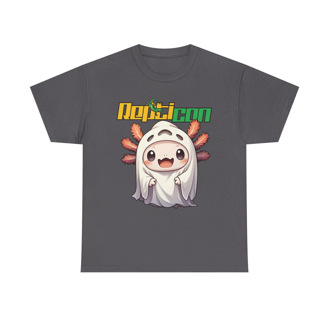 Repticon Unisex Heavy Cotton Tee w/ Axolotl Ghost