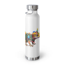 Load image into Gallery viewer, Repticon Copper Vacuum Insulated Bottle, 22oz w/ Crested Gecko Christmas Tree
