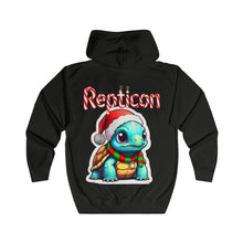 Load image into Gallery viewer, Repticon Unisex Full Zip Hoodie w/ Tortoise Santa
