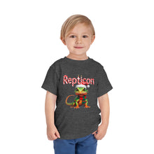 Load image into Gallery viewer, Repticon Toddler Short Sleeve Tee w/ Lizard Santa
