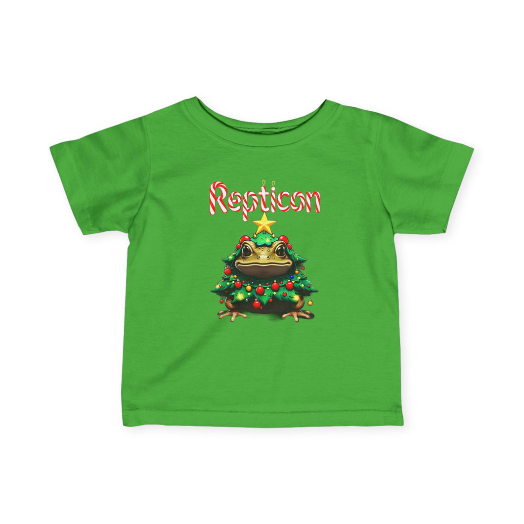 Repticon Infant Fine Jersey Tee w/ Toad Christmas Tree