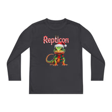 Load image into Gallery viewer, Repticon Youth Long Sleeve Competitor Tee w/ Lizard Santa
