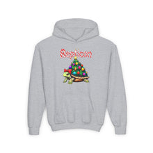 Load image into Gallery viewer, Repticon Youth Heavy Blend Hooded Sweatshirt w/ Tortoise Christmas Tree
