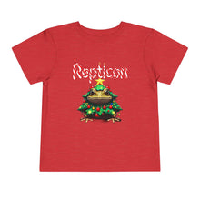 Load image into Gallery viewer, Repticon Toddler Short Sleeve Tee w/ Toad Christmas Tree
