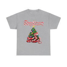 Load image into Gallery viewer, Repticon Unisex Heavy Cotton Tee w/ Candy Cane Christmas Tree
