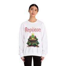 Load image into Gallery viewer, Repticon Unisex Heavy Blend™ Crewneck Sweatshirt w/ Toad Christmas Tree
