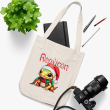 Load image into Gallery viewer, Repticon Organic Canvas Tote Bag w/ Amphibian Santa
