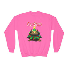 Load image into Gallery viewer, Repticon Youth Crewneck Sweatshirt w/ Toad Christmas Tree
