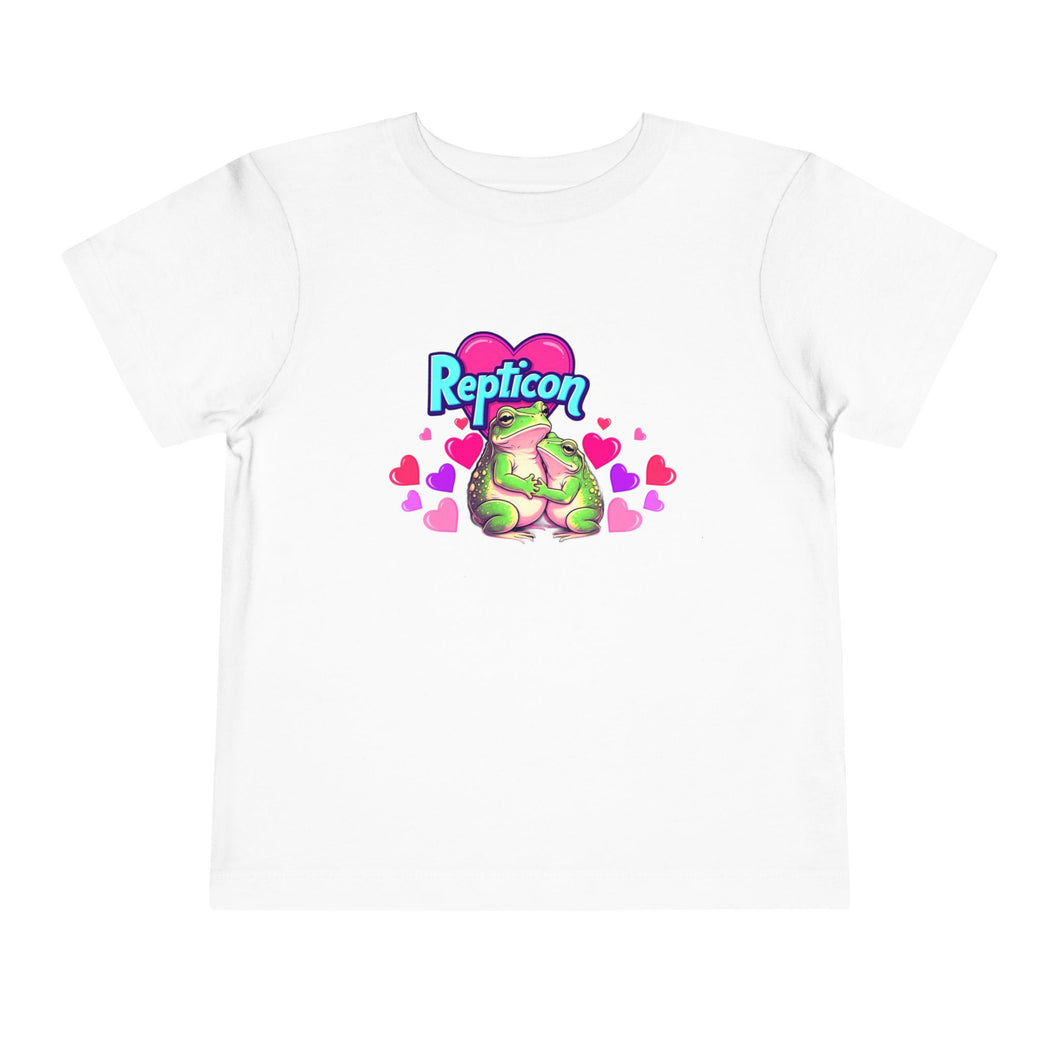 Repticon Toddler Short Sleeve Tee w/ Valentine Frogs