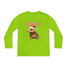 Load image into Gallery viewer, Repticon Youth Long Sleeve Competitor Tee w/ Bearded Dragon Santa
