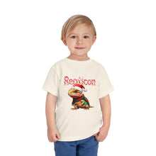 Load image into Gallery viewer, Repticon Toddler Short Sleeve Tee w/ Bearded Dragon Santa
