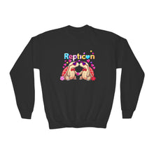 Load image into Gallery viewer, Repticon Youth Crewneck Sweatshirt w/ Valentine&#39;s Tortoises
