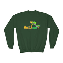 Load image into Gallery viewer, Repticon Youth Crewneck Sweatshirt w/ Red-Eyed Tree Frog
