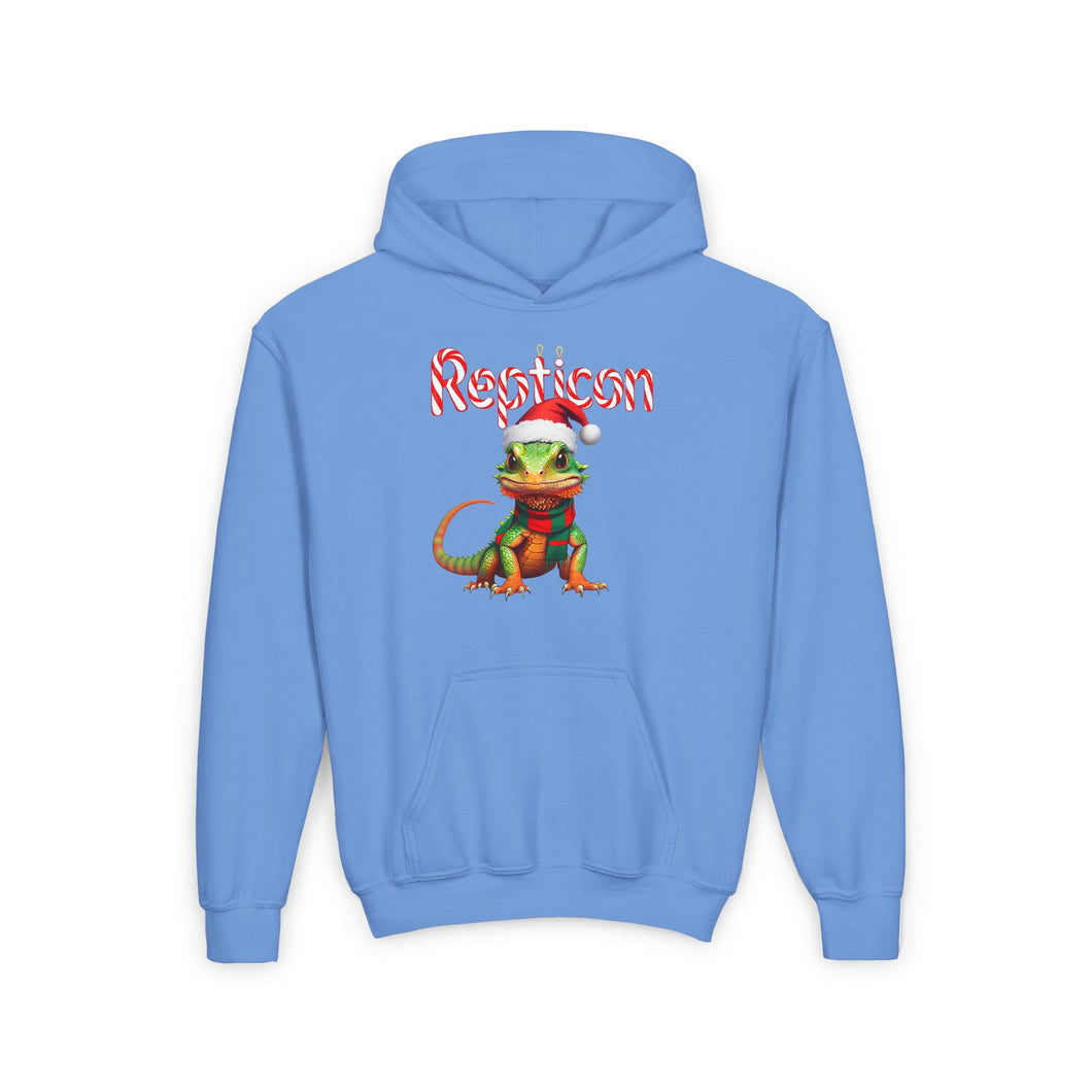 Repticon Youth Heavy Blend Hooded Sweatshirt w/ Lizard Santa