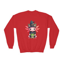 Load image into Gallery viewer, Repticon Youth Crewneck Sweatshirt w/ Axolotl
