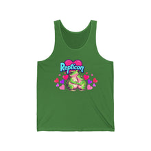 Load image into Gallery viewer, Repticon Unisex Jersey Tank w/ Valentine Frogs
