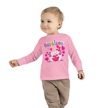 Load image into Gallery viewer, Repticon Toddler Long Sleeve Tee w/ Valentine Axolotls
