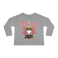 Load image into Gallery viewer, Repticon Toddler Long Sleeve Tee w/ Axolotl Christmas Tree
