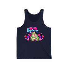 Load image into Gallery viewer, Repticon Unisex Jersey Tank w/ Valentine Frogs

