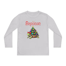 Load image into Gallery viewer, Repticon Youth Long Sleeve Competitor Tee w/ Tortoise Christmas Tree
