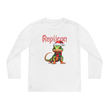 Load image into Gallery viewer, Repticon Youth Long Sleeve Competitor Tee w/ Lizard Santa
