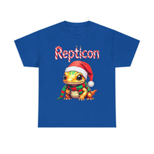 Load image into Gallery viewer, Repticon Unisex Heavy Cotton Tee w/ Amphibian Santa
