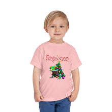 Load image into Gallery viewer, Repticon Toddler Short Sleeve Tee w/ Gecko Christmas Tree
