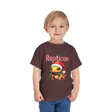 Load image into Gallery viewer, Repticon Toddler Short Sleeve Tee w/ Amphibian Santa
