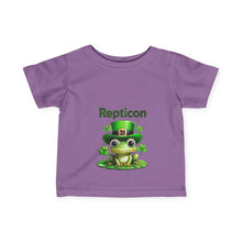 Load image into Gallery viewer, Repticon Infant Fine Jersey Tee w/ Frog
