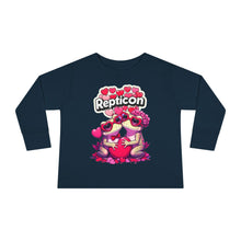 Load image into Gallery viewer, Repticon Toddler Long Sleeve Tee w/ Valentine Toads
