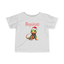 Load image into Gallery viewer, Repticon Infant Fine Jersey Tee w/ Lizard Santa
