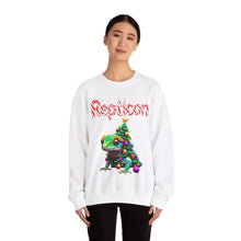 Load image into Gallery viewer, Repticon Unisex Heavy Blend™ Crewneck Sweatshirt w/ Crested Gecko Christmas Tree
