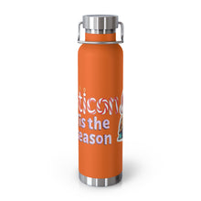 Load image into Gallery viewer, Repticon Copper Vacuum Insulated Bottle, 22oz w/ Tortoise Santa
