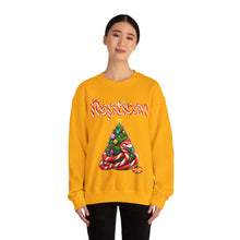 Load image into Gallery viewer, Repticon Unisex Heavy Blend™ Crewneck Sweatshirt w/ Candy Cane Snake Christmas Tree
