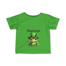 Load image into Gallery viewer, Repticon Infant Fine Jersey Tee w/ Frog

