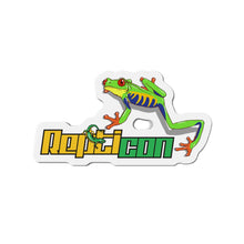 Load image into Gallery viewer, Repticon Die-Cut Magnets w/ Red-Eyed Tree Frog
