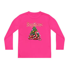 Load image into Gallery viewer, Repticon Youth Long Sleeve Competitor Tee w/ Candy Cane Snake Christmas Tree
