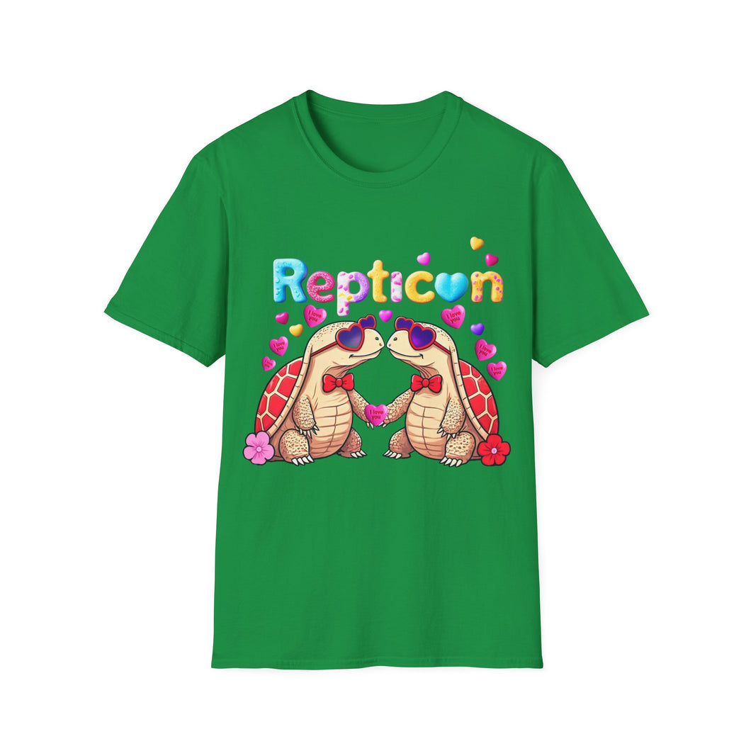 Repticon Unisex Softstyle T-Shirt w/ Valentine Tortoises